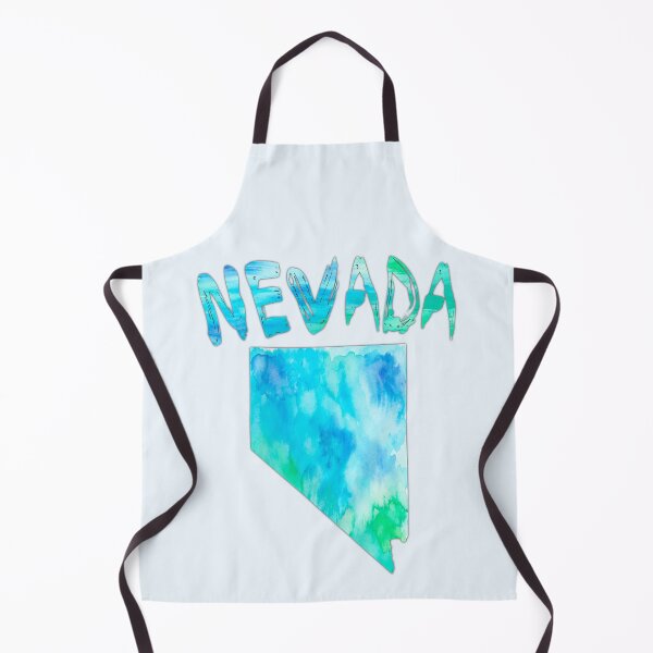 Item preview, Nevada State Map - Blue Watercolor Artistic Silhouette designed and sold by mashmosh.