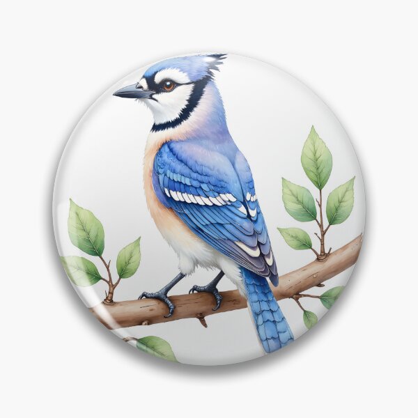 Item preview, Avian Artistry - Blue Jay Bird designed and sold by Petalandfur.