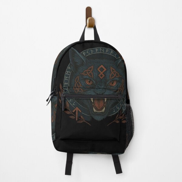 Item preview, SVT Midnight Familiar Rune Black Cat – Norse Pagan Witchcraft Sigil Art designed and sold by SEVERTREND APPAREL .