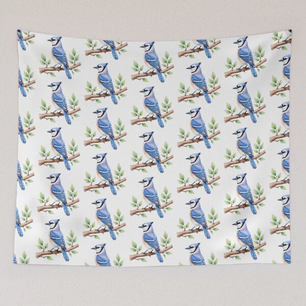 Item preview, Avian Artistry - Blue Jay Bird designed and sold by Petalandfur.