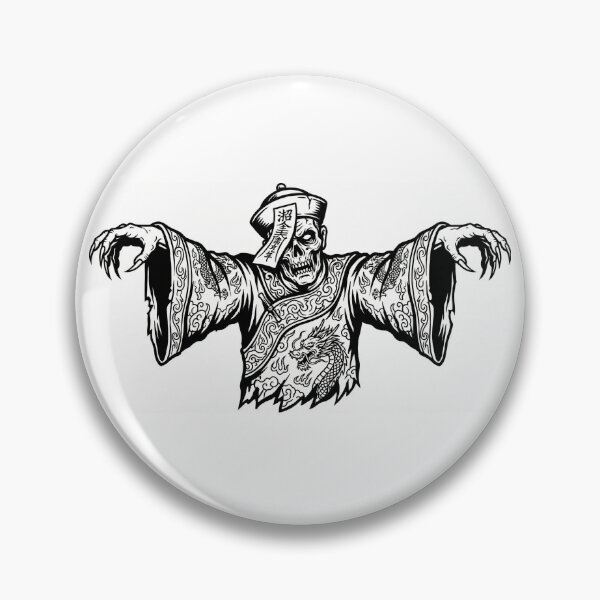 Item preview, Jiangshi Chinese Hopping Vampire | Dark Folklore Ink Art designed and sold by WanderSwag.