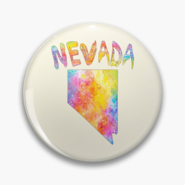 Item preview, Nevada State Map - Vibrant Watercolor Artistic Splatter Design designed and sold by mashmosh.
