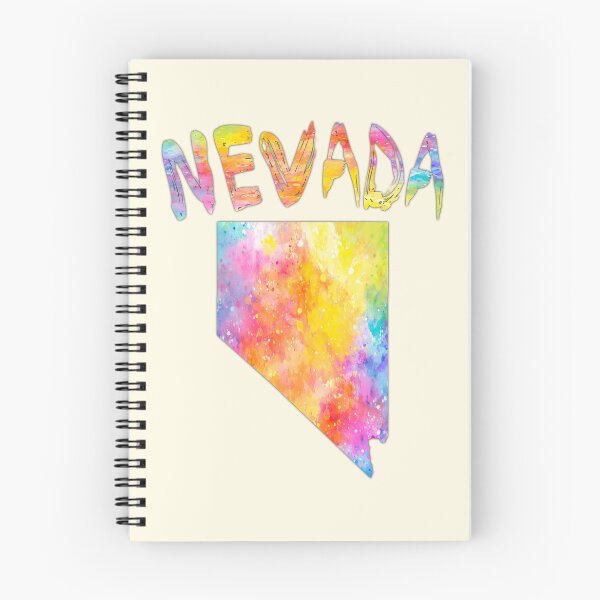 Item preview, Nevada State Map - Vibrant Watercolor Artistic Splatter Design designed and sold by mashmosh.