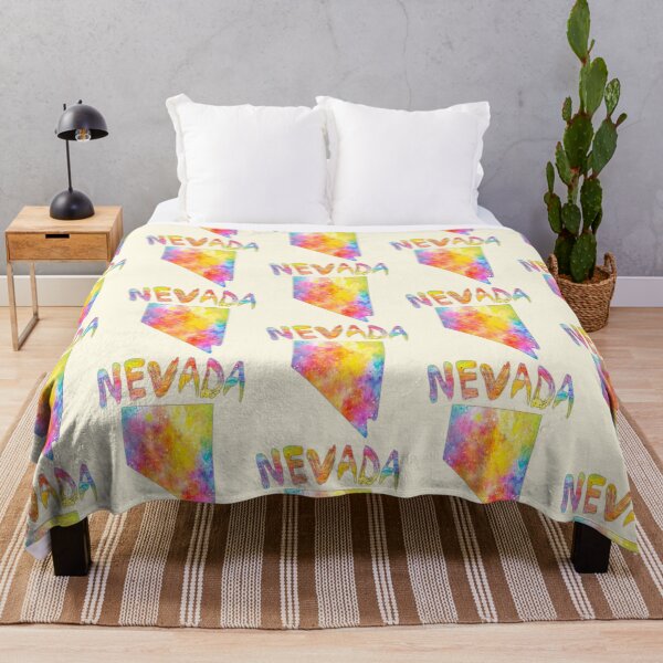 Item preview, Nevada State Map - Vibrant Watercolor Artistic Splatter Design designed and sold by mashmosh.