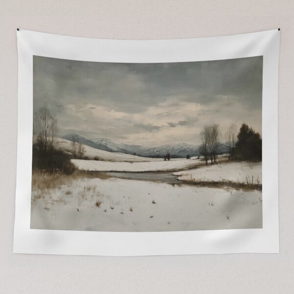 Item preview, Tranquil Snow-Covered Landscape designed and sold by lautir.