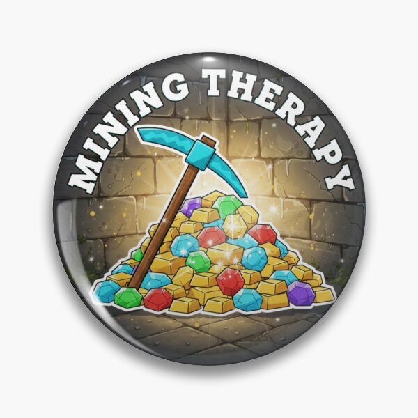 Item preview, Mining Therapy Treasure Sticker designed and sold by octozap.