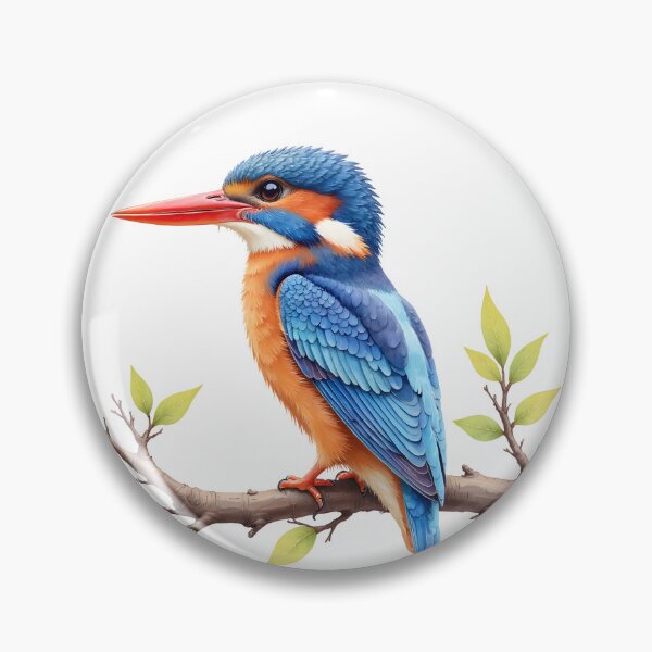 Item preview, Avian Artistry - Common Kingfisher Bird designed and sold by Petalandfur.