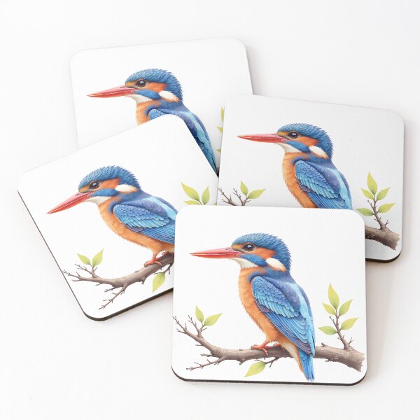 Item preview, Avian Artistry - Common Kingfisher Bird designed and sold by Petalandfur.
