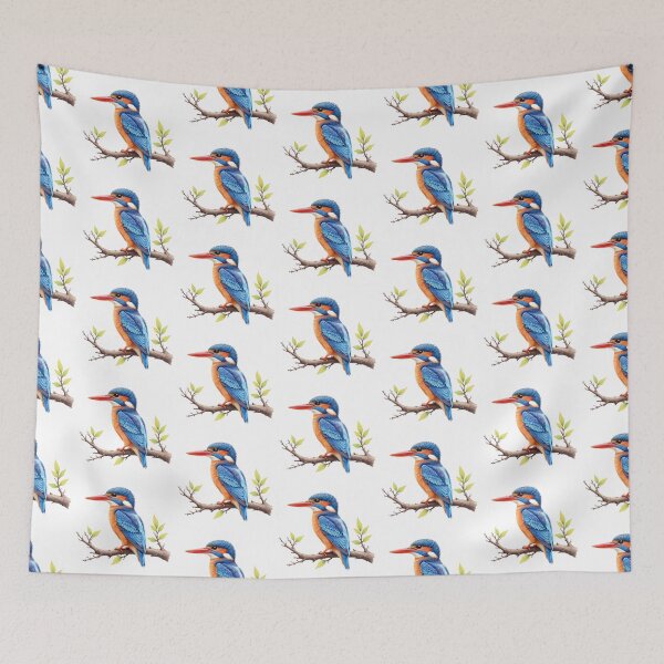 Item preview, Avian Artistry - Common Kingfisher Bird designed and sold by Petalandfur.