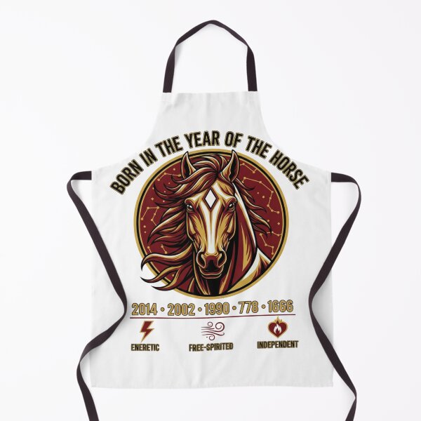 Item preview, Born Year of the Horse Chinese Zodiac | 2014 2002 1990 1978 Birthday Tee designed and sold by GeniePixel.