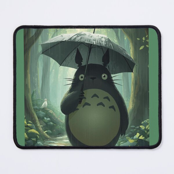 Item preview, Totoro with umbrella art designed and sold by whatthefoxsays.