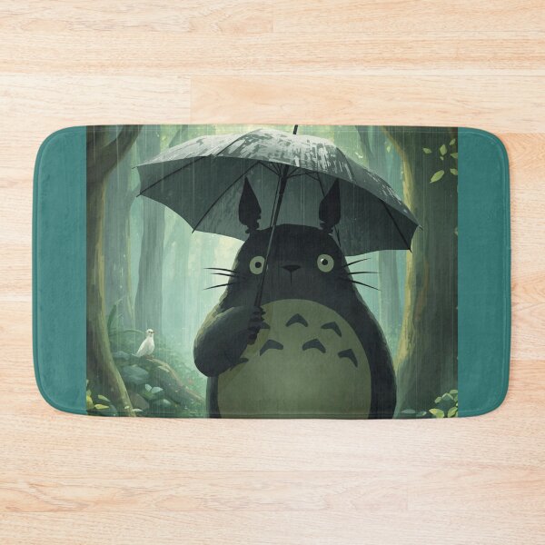 Item preview, Totoro with umbrella art designed and sold by whatthefoxsays.