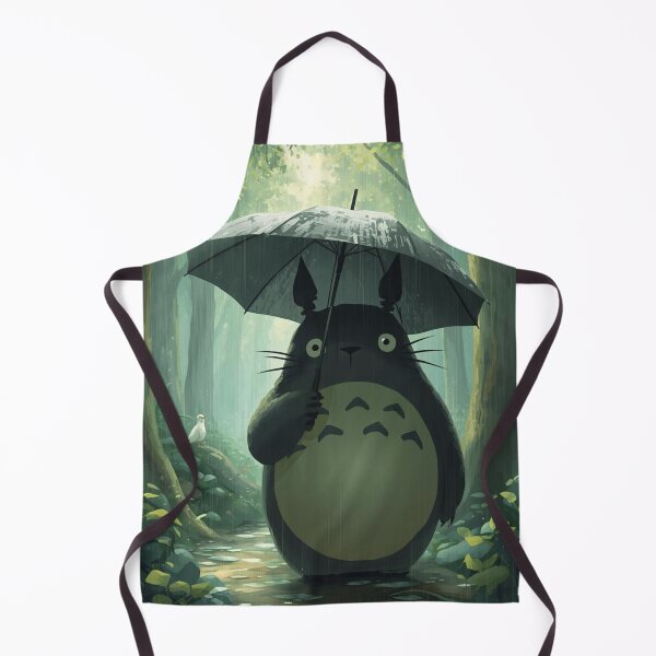 Item preview, Totoro with umbrella art designed and sold by whatthefoxsays.