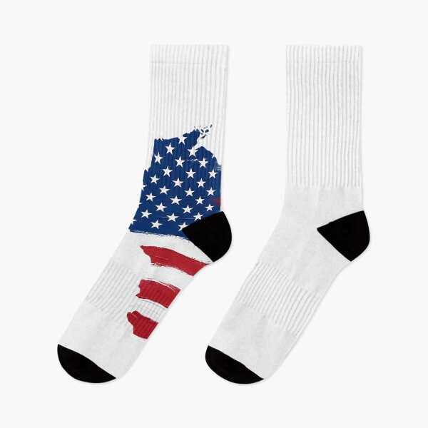 Item preview, Wisconsin Stars & Stripes State Silhouette – Distressed Americana designed and sold by Paper Drip.