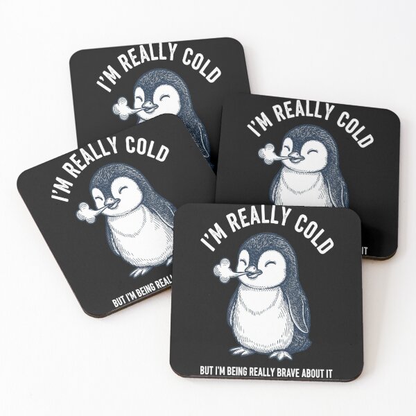 Item preview, I'm Really Cold But I'm Being Really Brave About It Penguin designed and sold by FreeArt2.