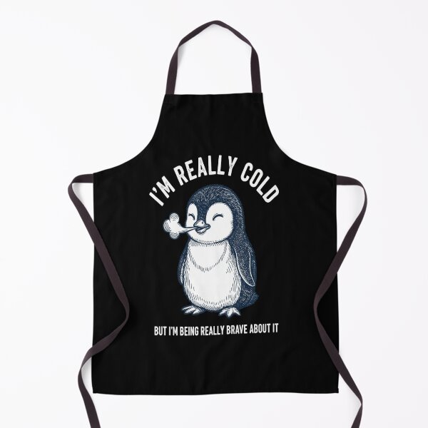 Item preview, I'm Really Cold But I'm Being Really Brave About It Penguin designed and sold by FreeArt2.