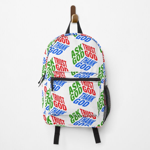 Item preview, Ask God; Trust God; Thank God; designed and sold by StickerApe.
