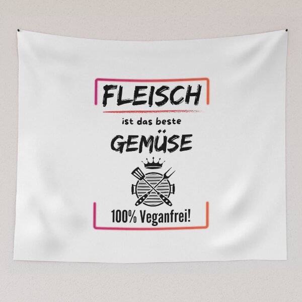 Item preview, Meat is the best vegetable - 100% vegan-free designed and sold by Zerberus71.