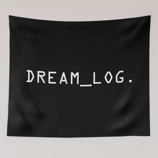 Item preview, Dream Log Minimal Tech Aesthetic Typography T-Shirt | Y2K AI Style Shirt designed and sold by PixelPlush.
