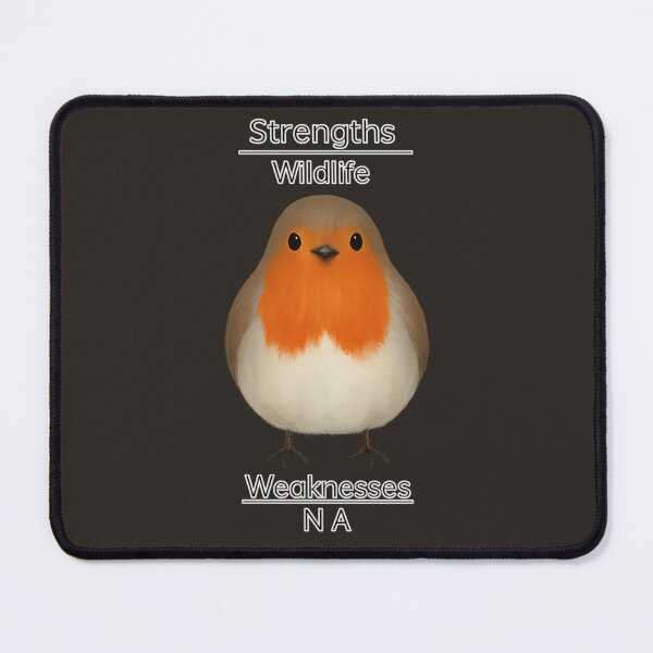 Item preview, Strengths Wildlife Weaknesses N A British Robin designed and sold by ChirpInc.