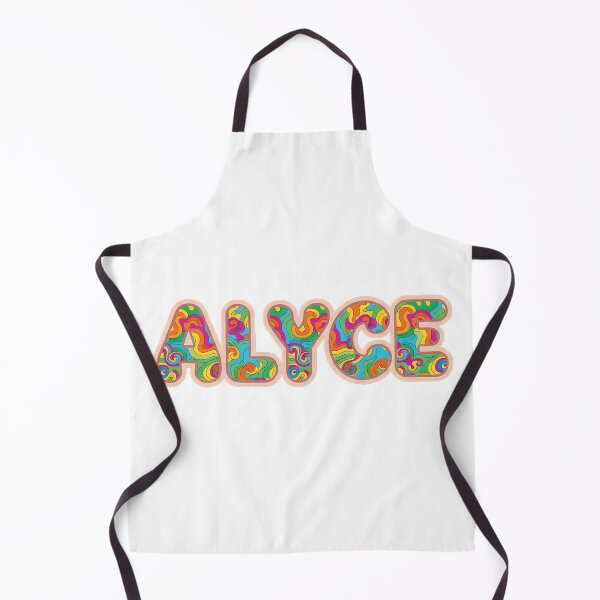 Item preview, ❤️ Alyce Personalized Name Wavy Retro Shirt, Coffee Mug, Sticker Gift designed and sold by HelixPedia.