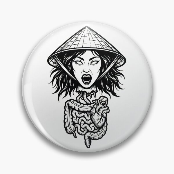 Item preview, Ma Lai Flying Head Ghost with Non La Hat | Vietnamese Dark Folklore designed and sold by WanderSwag.