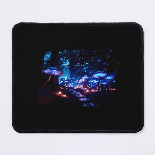 Item preview, Bioluminescent Electric Forest Mushroom Dreamscape designed and sold by dzabirhupkesf.