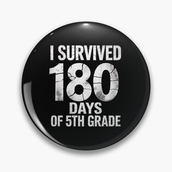 Item preview, I Survived 180 Days of 5th Grade Last Day of School Teacher designed and sold by RsFilsingerArt.
