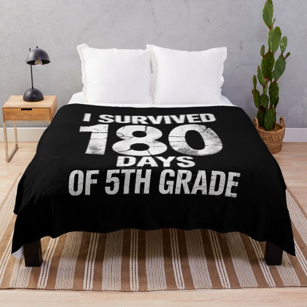 Item preview, I Survived 180 Days of 5th Grade Last Day of School Teacher designed and sold by RsFilsingerArt.