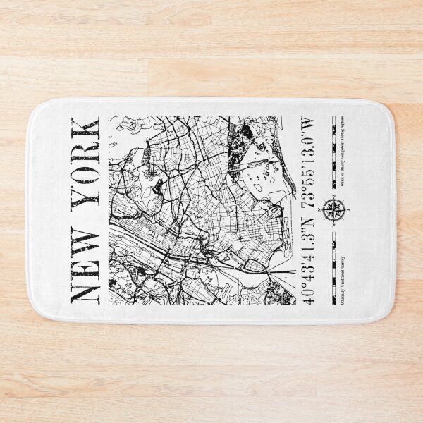 Item preview, New York City Map NYC NY Vintage Funny Cartography designed and sold by GrandeDuc.