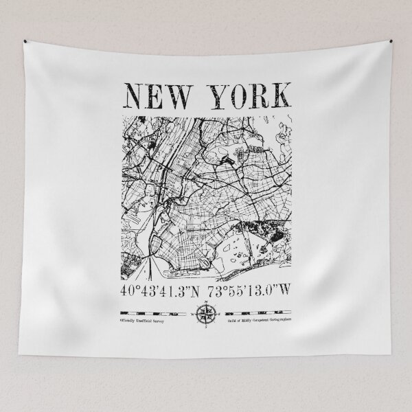 Item preview, New York City Map NYC NY Vintage Funny Cartography designed and sold by GrandeDuc.