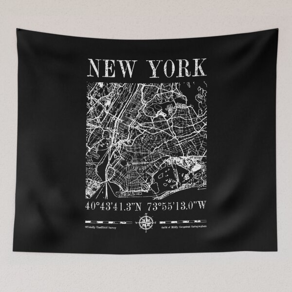 Item preview, New York City Map NYC NY Vintage Funny Cartography designed and sold by GrandeDuc.
