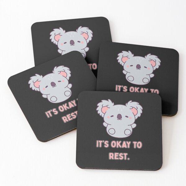 Item preview, Cute Koala It’s Okay to Rest – Kawaii Self Care Illustration designed and sold by hallwell.