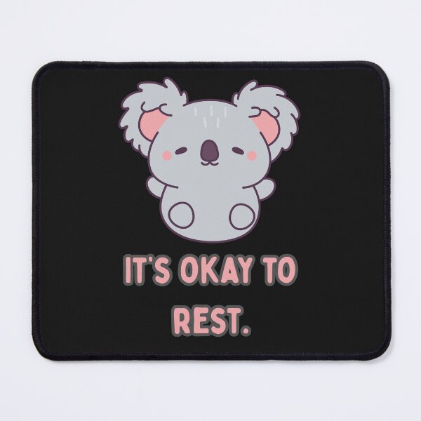 Item preview, Cute Koala It’s Okay to Rest – Kawaii Self Care Illustration designed and sold by hallwell.