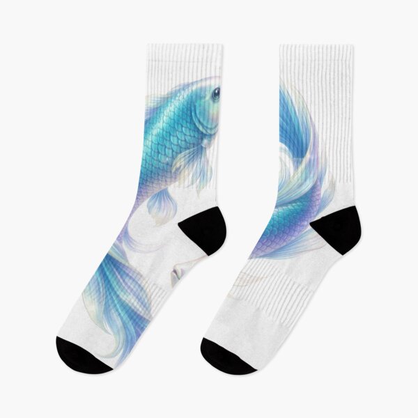 Item preview, Lilu Pisces Zodiac Name Ethereal Fish Design designed and sold by AlexLineArt.