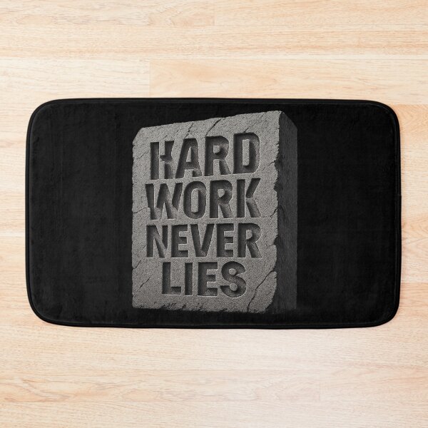 Item preview, Hard Work Never Lies - Brutalist Concrete Wall Typography designed and sold by MKreative Studio.