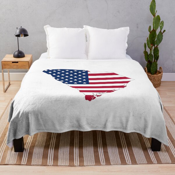 Item preview, South Carolina Stars & Stripes State Silhouette – Distressed Americana designed and sold by Paper Drip.