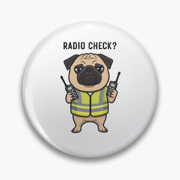 Item preview, Event Security Pug with Radio designed and sold by Norfolk-N-Good.