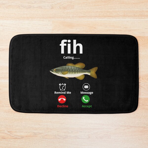 Item preview, Fih Calling: Humorous Bass Phone Screen Design designed and sold by FreeArt2.