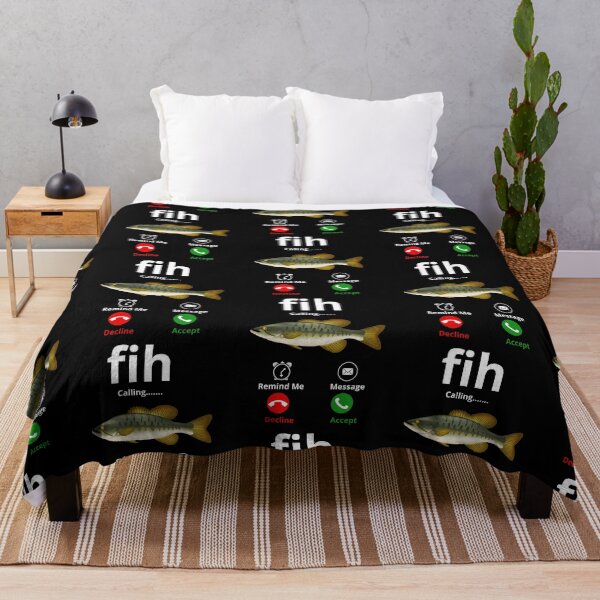 Item preview, Fih Calling: Humorous Bass Phone Screen Design designed and sold by FreeArt2.