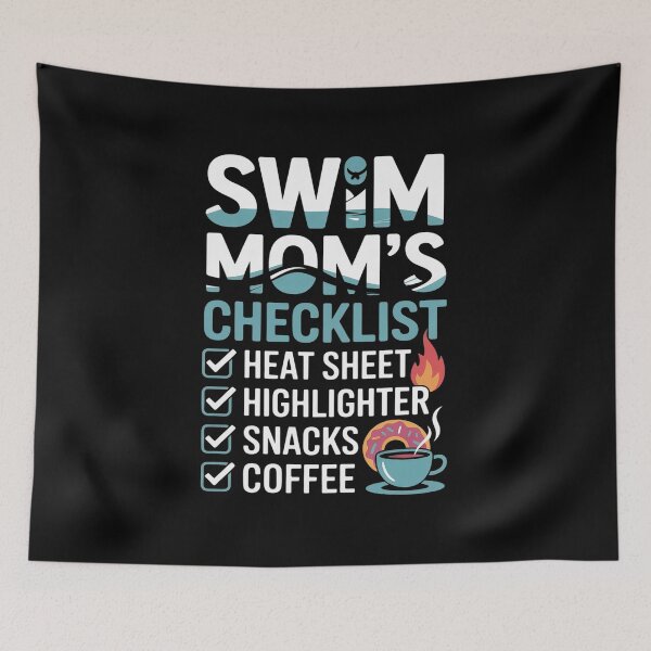 Item preview, Swim Mom's Checklist Mothers Day Swimming Family Swimmer  designed and sold by VerseFarm.