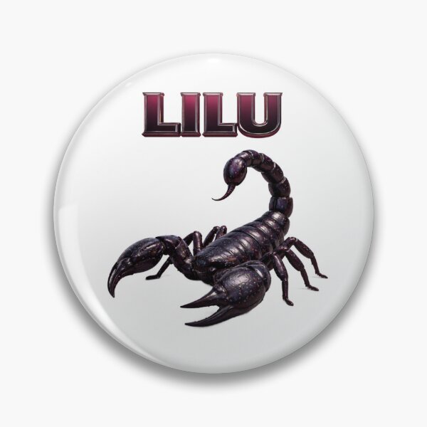 Item preview, Lilu Scorpio Zodiac Name Dark Power Scorpion Design designed and sold by AlexLineArt.