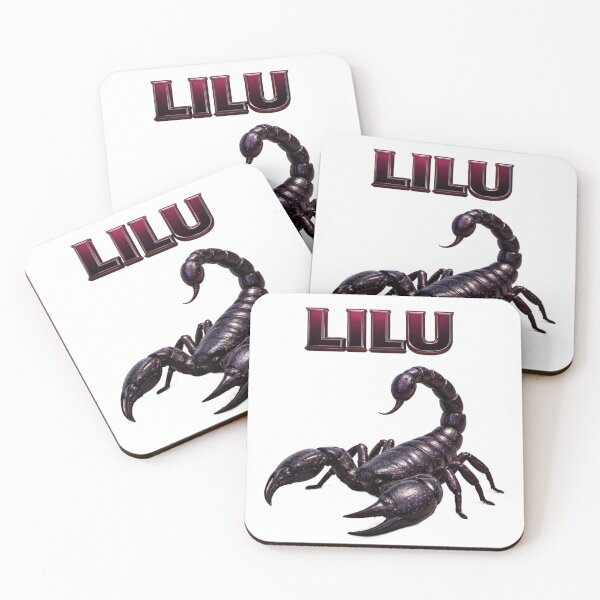 Item preview, Lilu Scorpio Zodiac Name Dark Power Scorpion Design designed and sold by AlexLineArt.