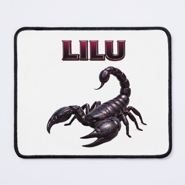 Item preview, Lilu Scorpio Zodiac Name Dark Power Scorpion Design designed and sold by AlexLineArt.