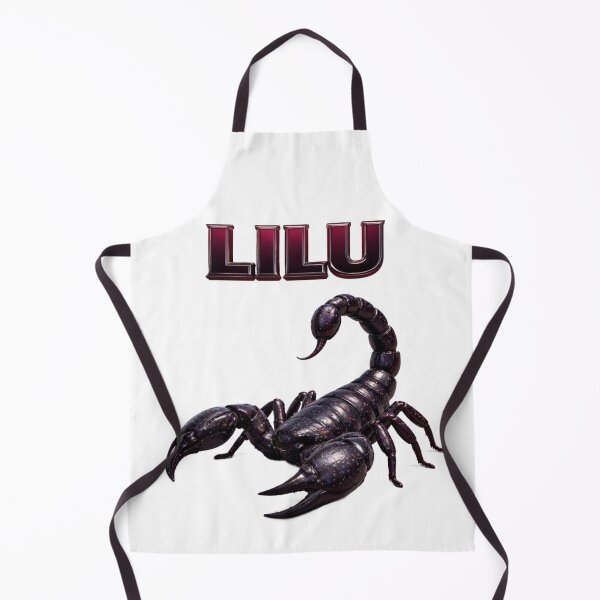 Item preview, Lilu Scorpio Zodiac Name Dark Power Scorpion Design designed and sold by AlexLineArt.