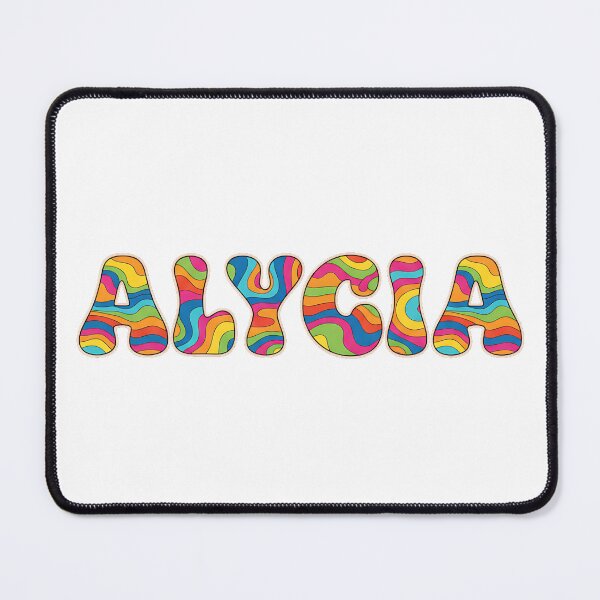 Item preview, ❤️ Alycia Personalized Name Wavy Retro Shirt, Coffee Mug, Sticker Gift designed and sold by HelixPedia.