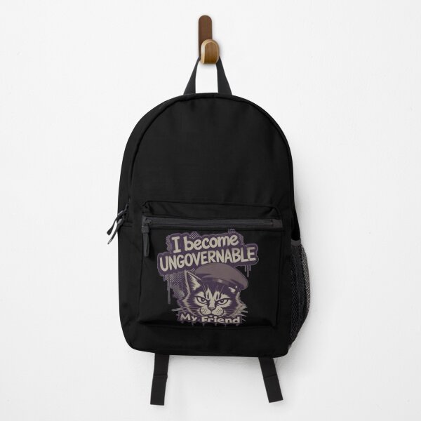 Item preview, I Become Ungovernable My Fried. Free Mind Cat Design. This graphic is about being ungraspable. About living beyond patterns, charts, and expectations designed and sold by Creative-Sanc.