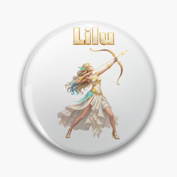 Item preview, Lilu Sagittarius Zodiac Name Archer Goddess Design designed and sold by AlexLineArt.