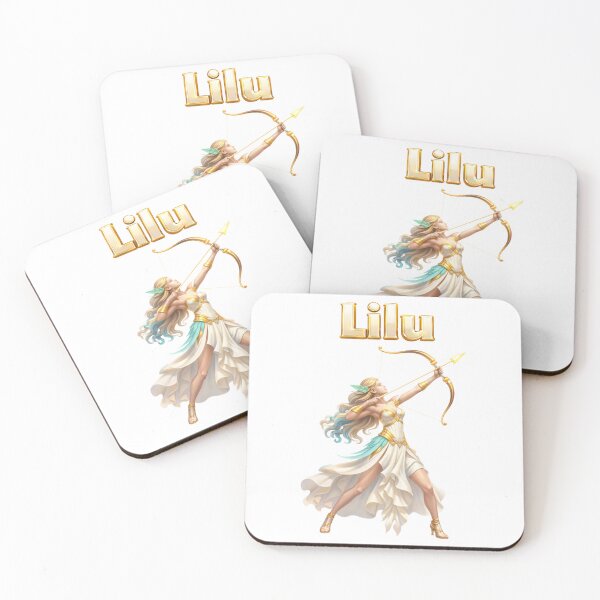 Item preview, Lilu Sagittarius Zodiac Name Archer Goddess Design designed and sold by AlexLineArt.