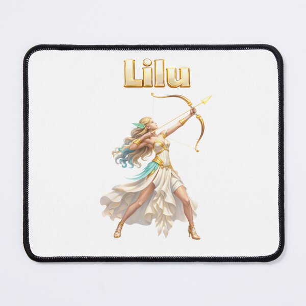 Item preview, Lilu Sagittarius Zodiac Name Archer Goddess Design designed and sold by AlexLineArt.